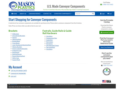 Mason Plastics - Custom Shopping Cart